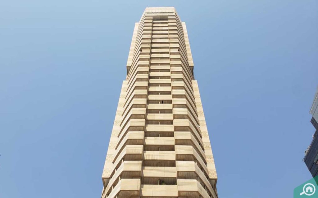 outside view of Marina Diamond 2 in dubai marina