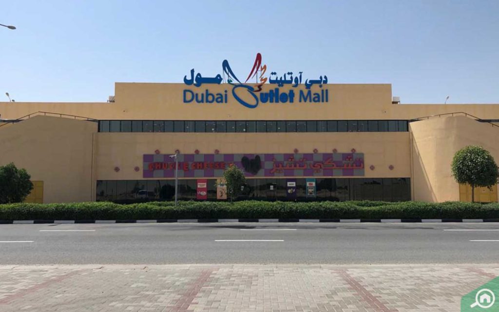 Dubai Outlet Mall is a few minutes away from the building