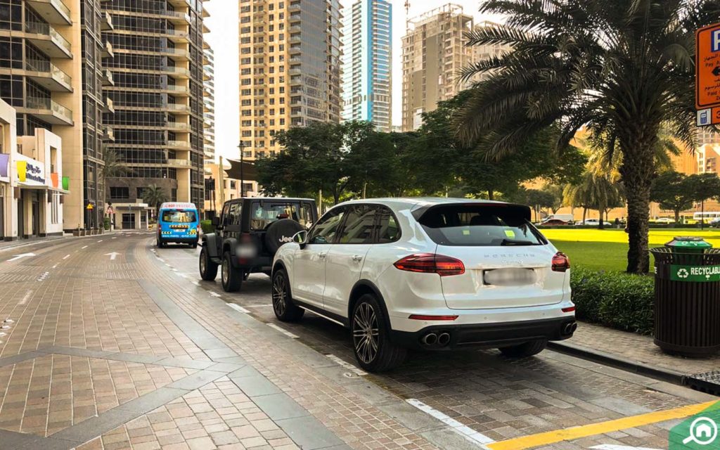 Parking outside South Ridge 5