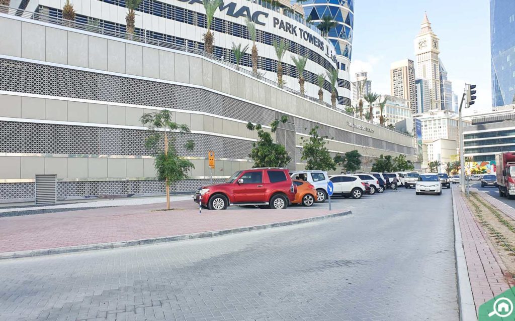 Street parking can be found close to the building