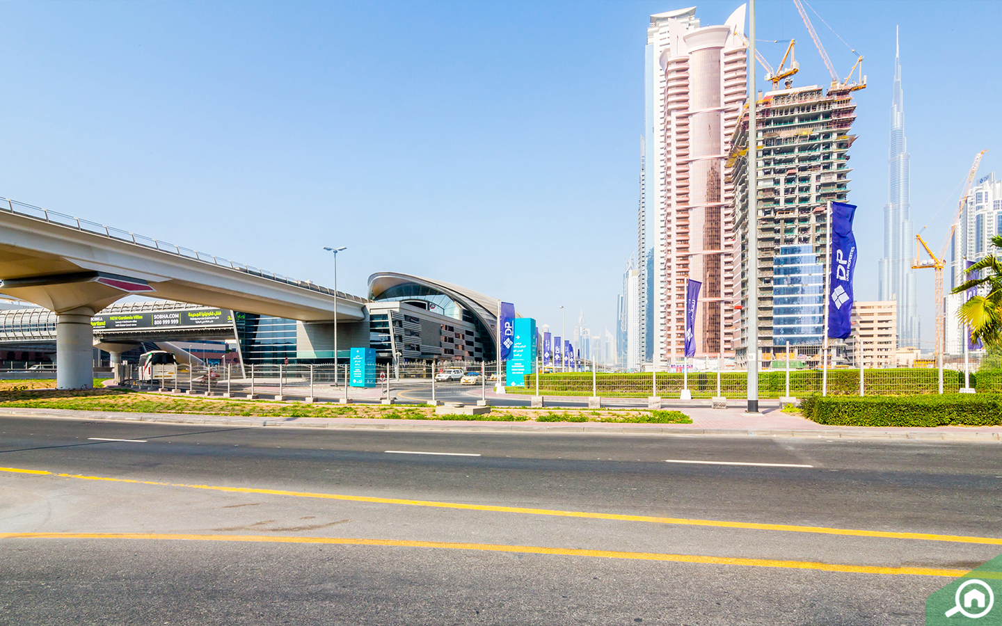 Metro Station near the complex