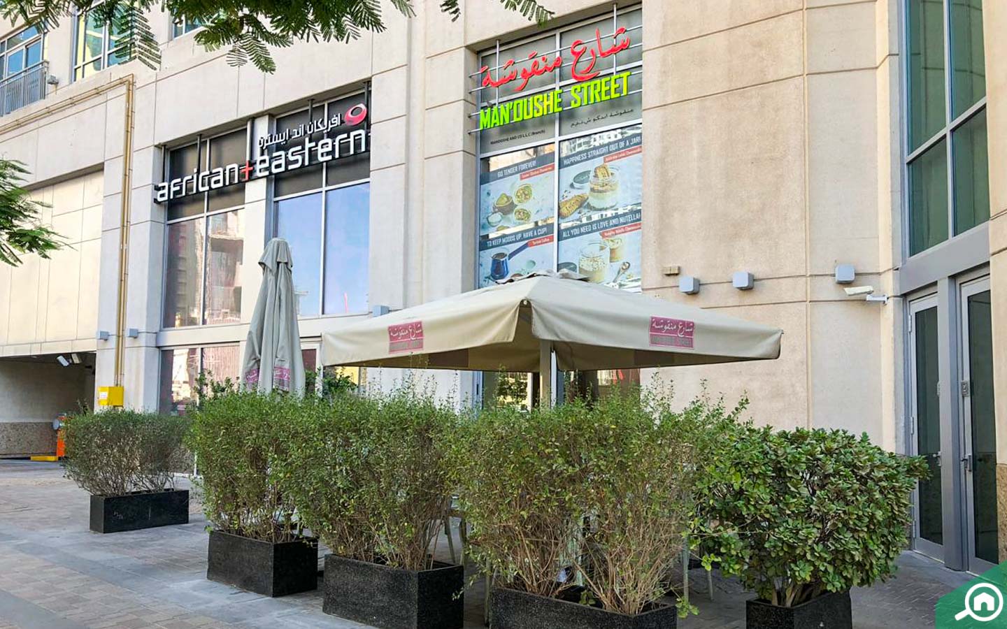 مطعم شارع منقوشة دبي