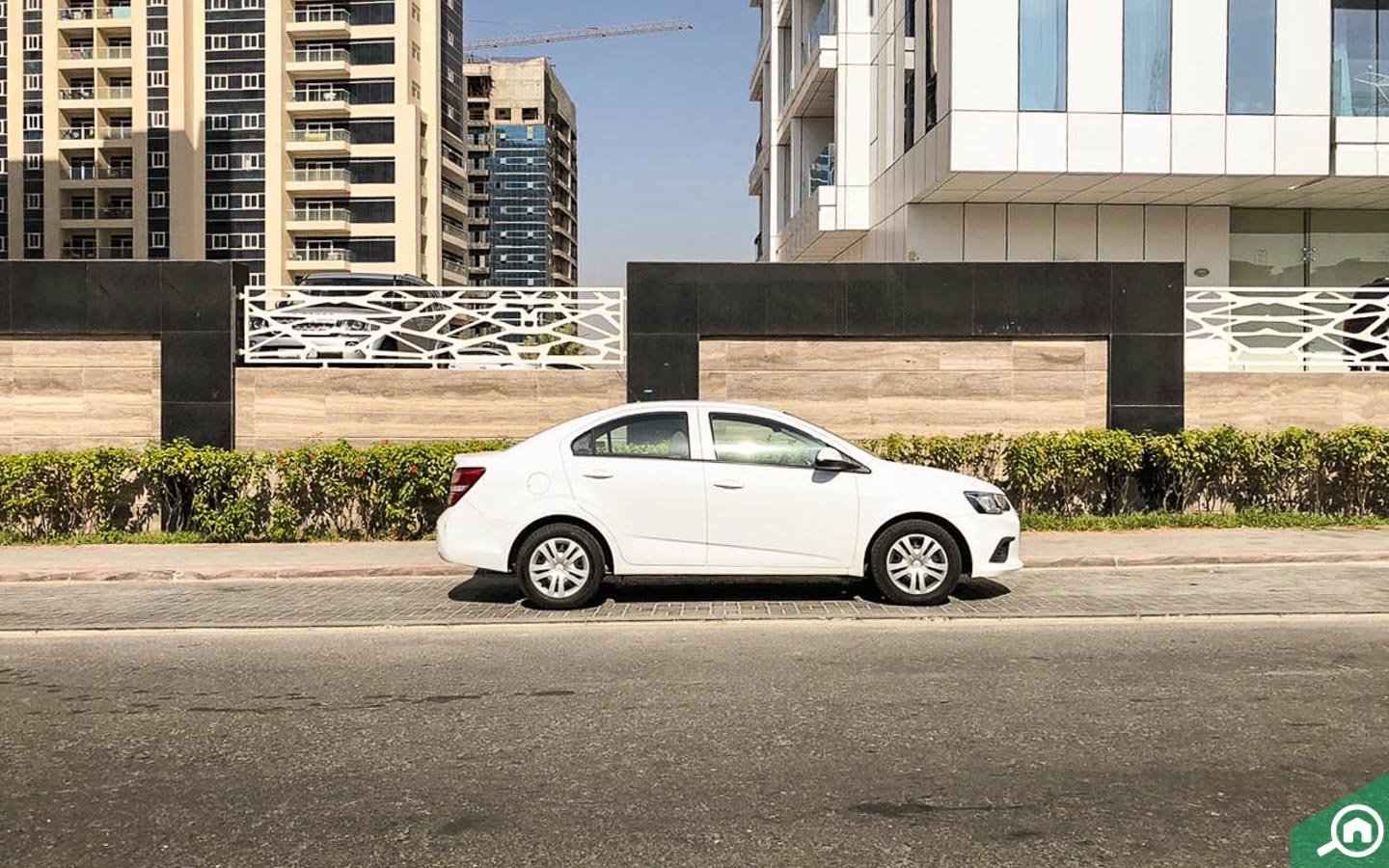 car parked on road
