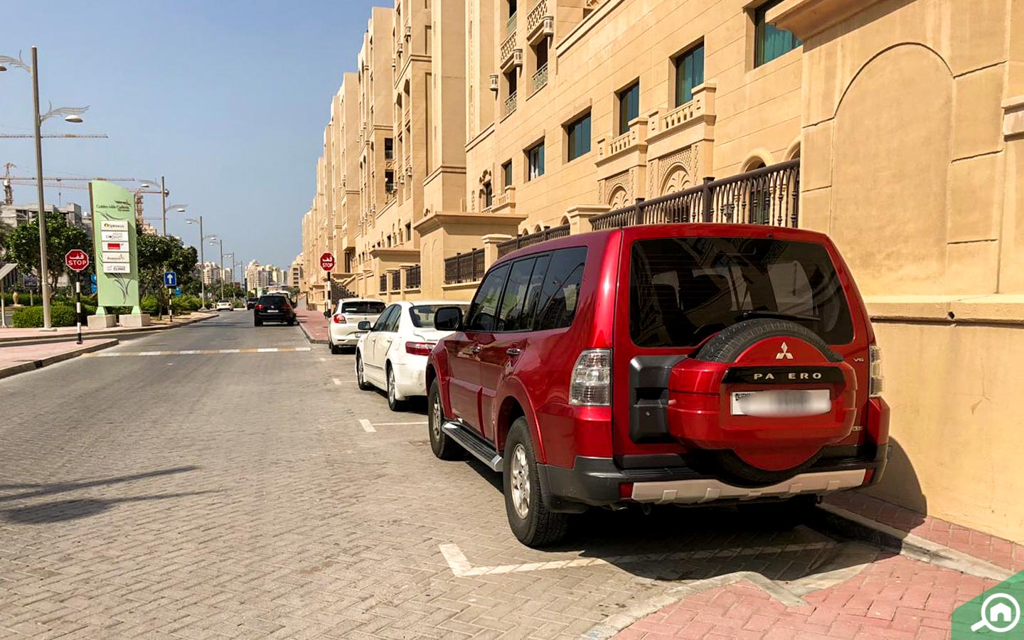 Parking area of Golden Mile 1