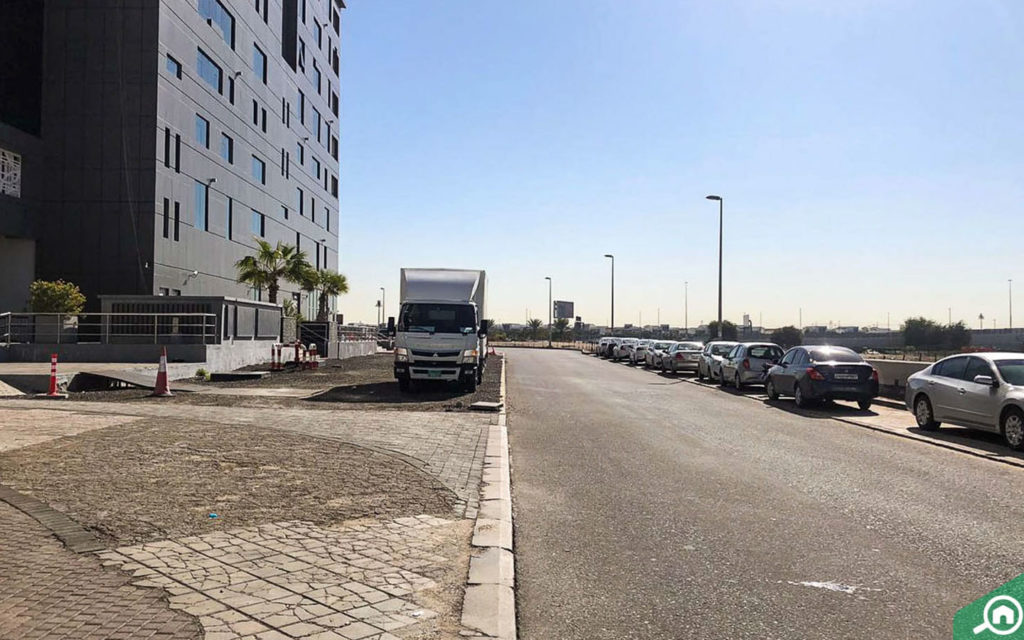 Road view near DAMAC Breeze