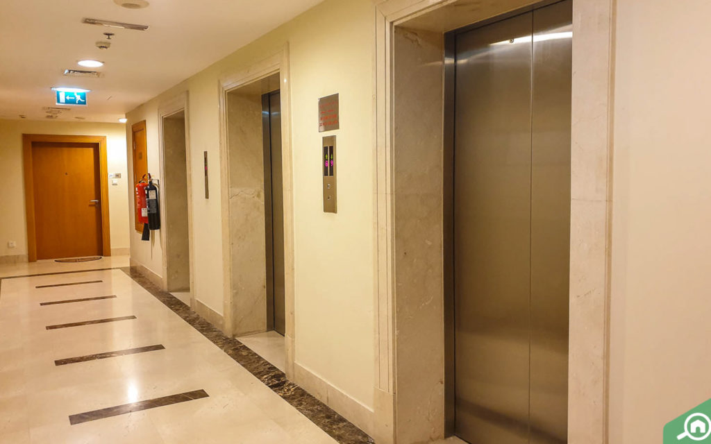 elevators in The Links East Tower, The Views