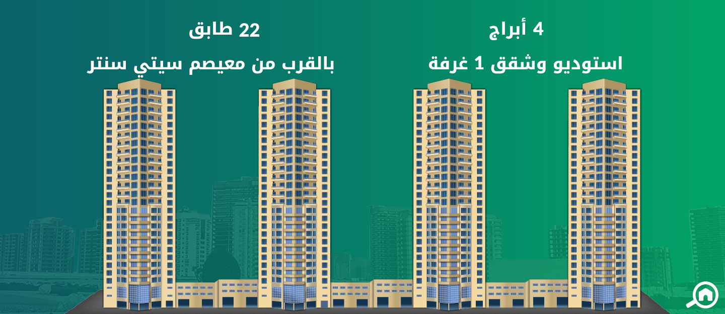 برج ليك سايد، مدينة دبي للإنتاج