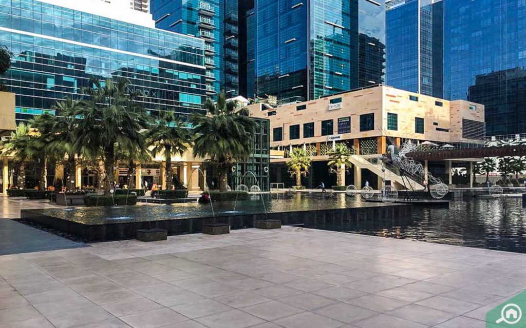نوافير في باي سكوير