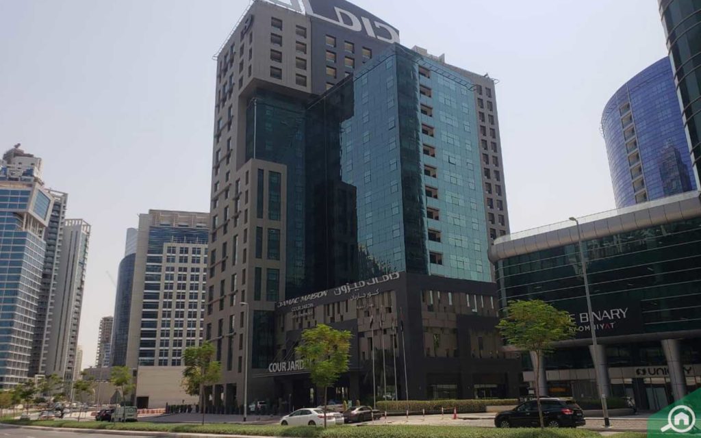 Business Bay, DAMAC Maison Cour Jardin building outside view