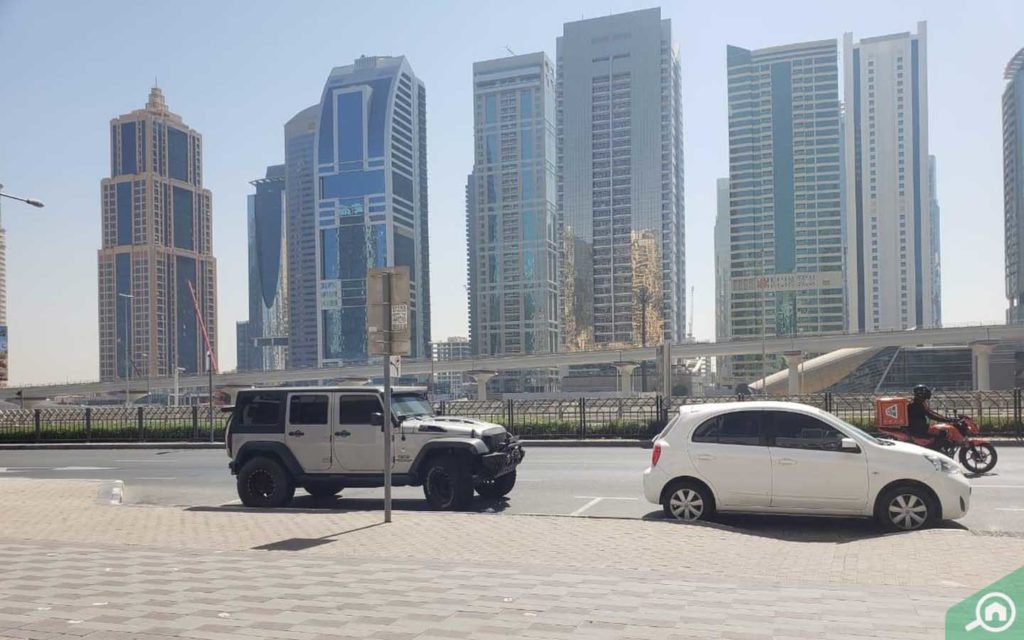 parking in cascades dubai