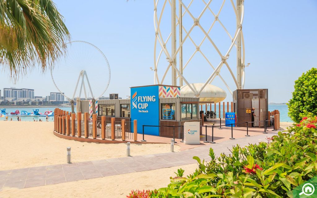 The Flying Cup at JBR Beach