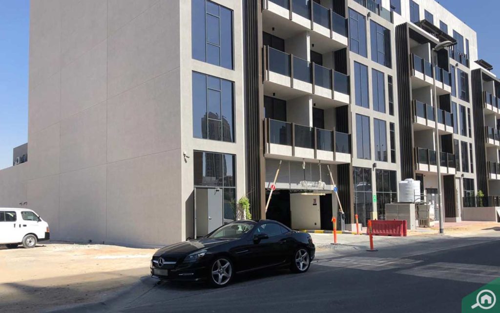 cars parked outside Chaimaa Avenue Dubai