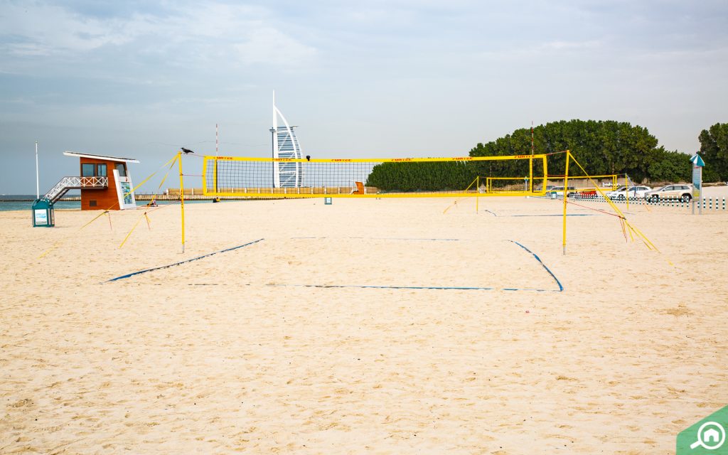 volley ball net at Al Sufouh Beach