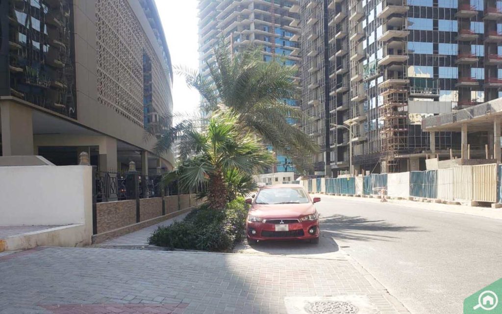 Parking outside Hub Canal Tower 2