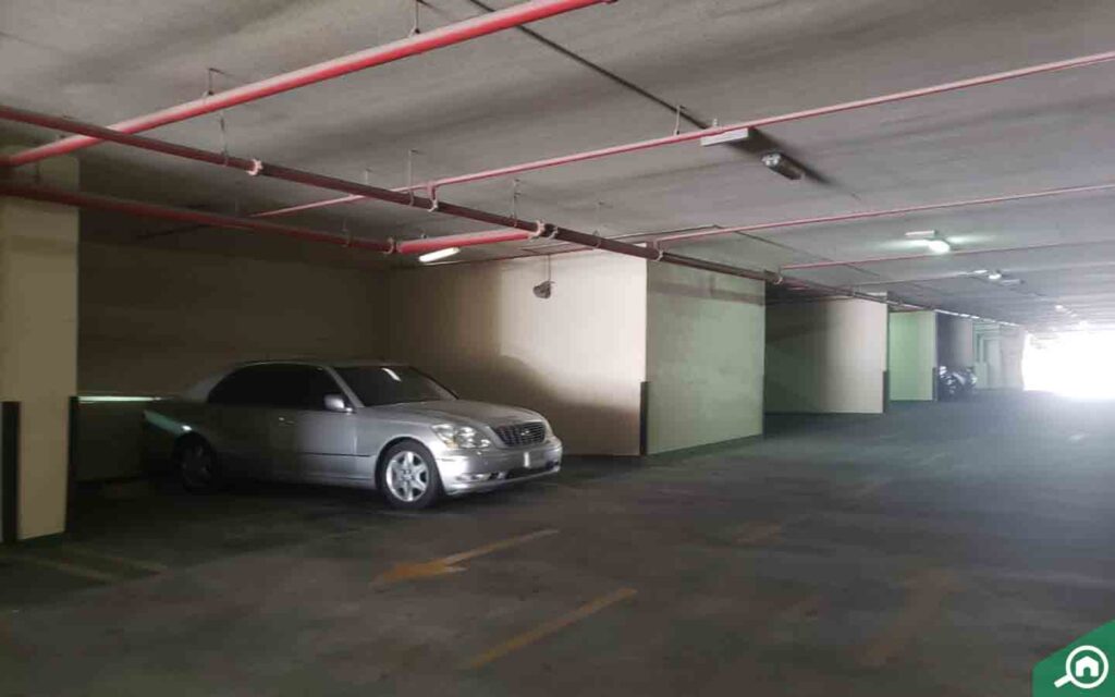 covered parking in City Tower Ajman