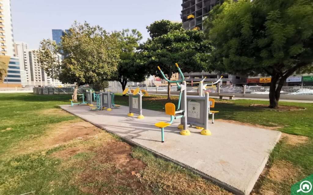 outdoor gyms in al nahda park sharjah