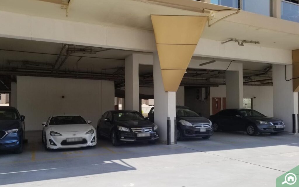 Covered parking space in Tulip Oasis 1