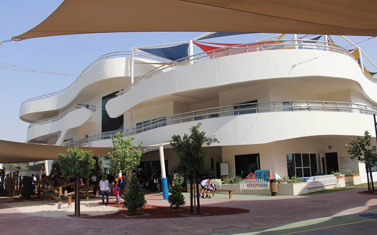 Areas outside the primary and secondary blocks at Safa Community School