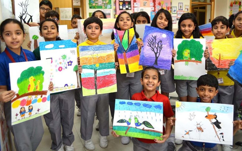 Painting work at Springdales School Dubai