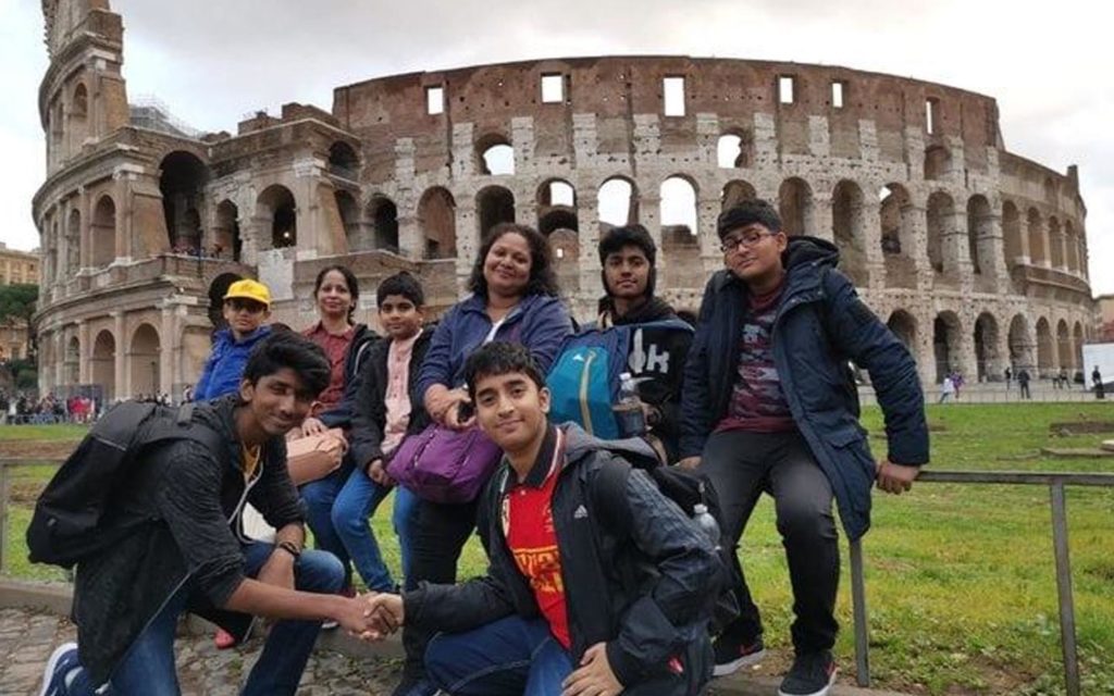 Students of GEMS New Millennium School on a field trip