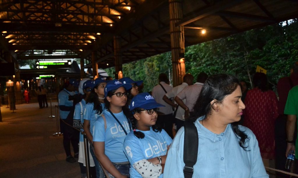 Students at Delta English School