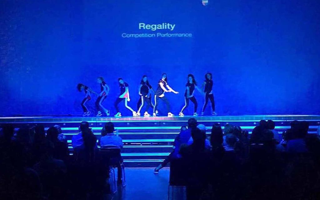 Students of Kings School Al Barsha participating in dance activity