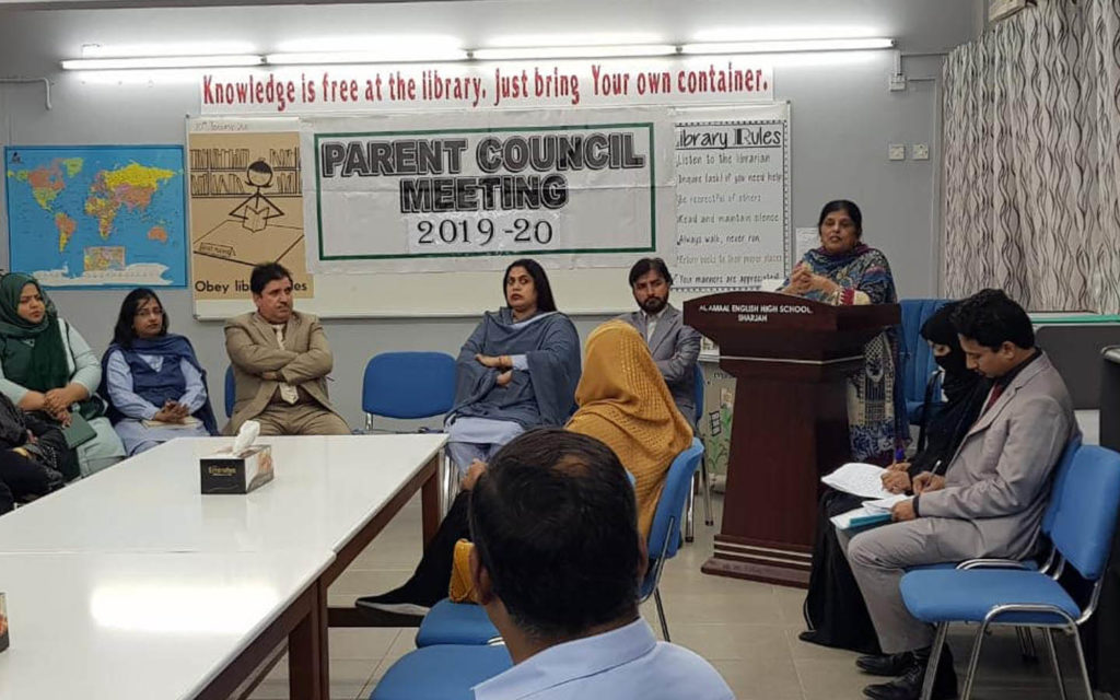 Mode of communication between teachers and parents at Al Amaal High School