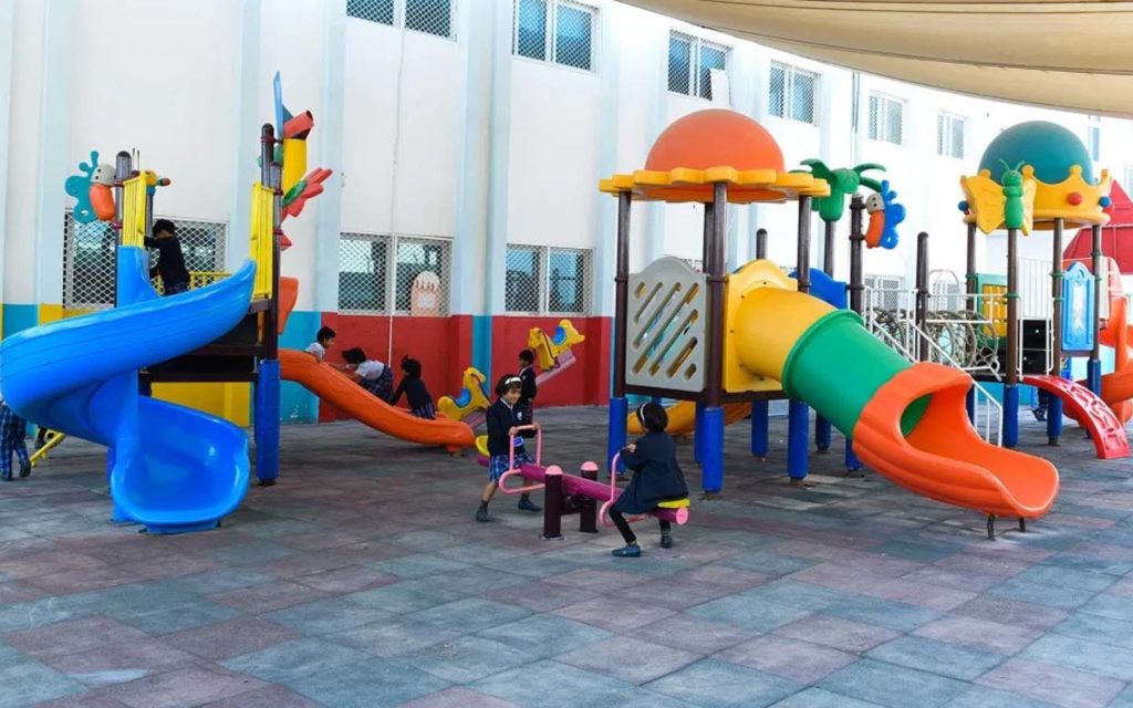 Amenities for students at NIMS school in Sharjah