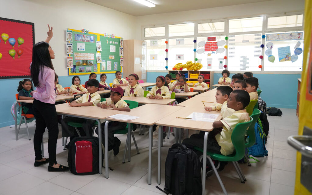 students in class at Gems Cambridge International Private School